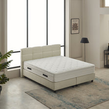 Boxspring Vida Teddy Bouclé Beige 160x200