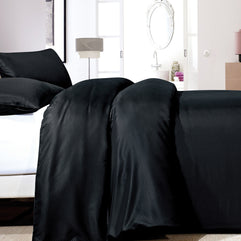 Satin Point Zwart 140 x 220