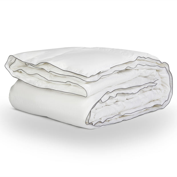 Percale Katoen-gevoel Eenpersoonsdekbed Wit - 200x200