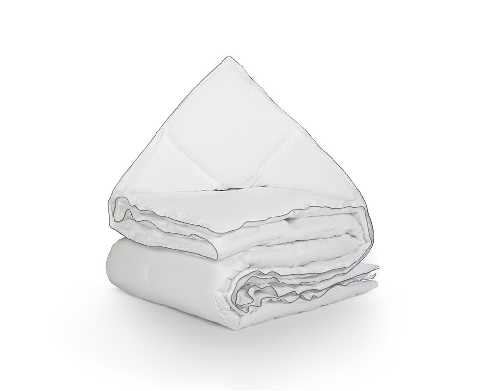 Percale Katoen-gevoel Eenpersoonsdekbed Wit - 200x200