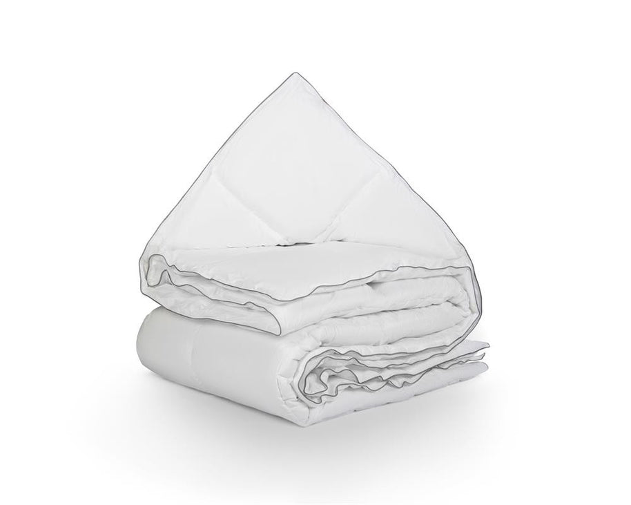 Percale Katoen-gevoel Eenpersoonsdekbed Wit - 200x200