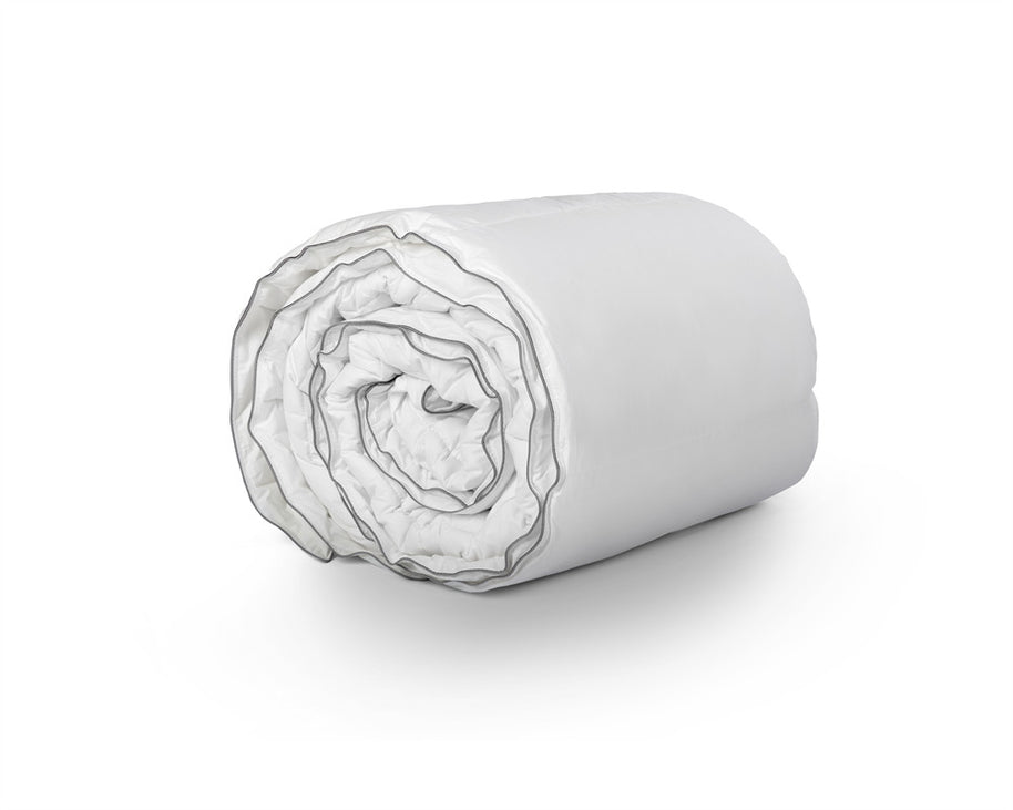 Percale Katoen-gevoel Eenpersoonsdekbed Wit - 200x200