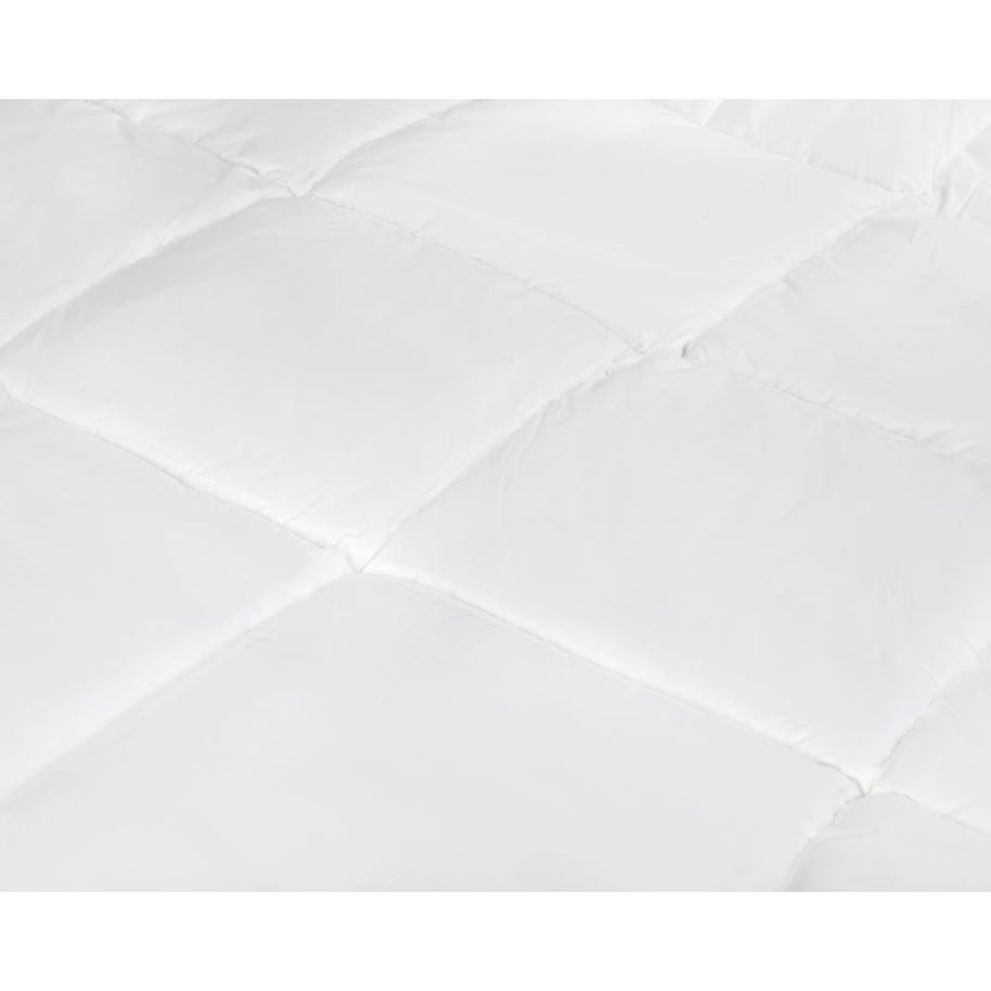 Percale Katoen-gevoel Eenpersoonsdekbed Wit - 200x200