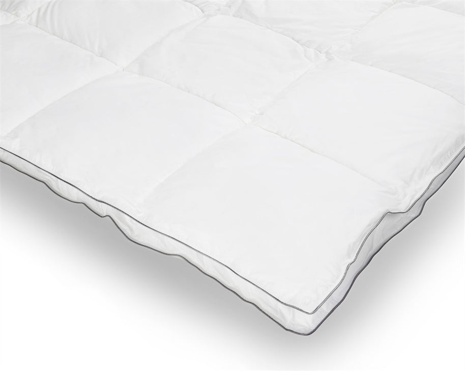 Percale Katoen Touch Eenpersoons Dekbed Wit - 240x200