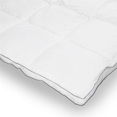 Percale Katoen Touch Eenpersoons Dekbed Wit - 240x200