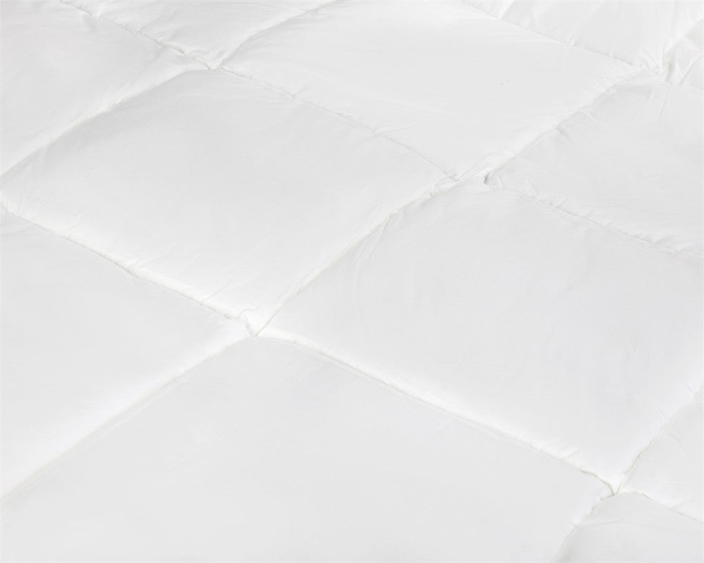 Percale Katoen Touch Eenpersoons Dekbed Wit - 240x200