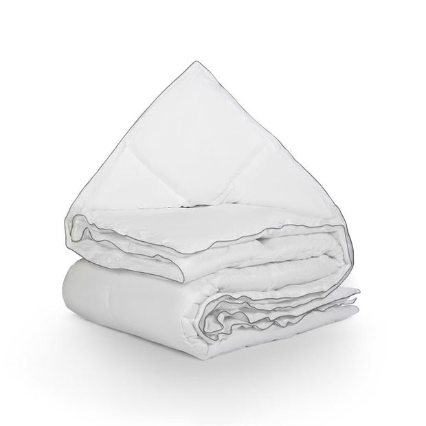Percale Katoen Touch Eenpersoonsdekbed Wit - 240x220 cm