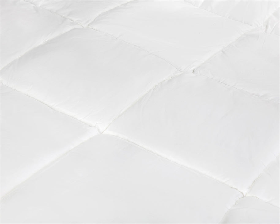 Percale Katoen Touch Eenpersoonsdekbed Wit - 240x220 cm