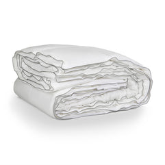 Percale katoenen 4-seizoenen dekbed wit - 140x200