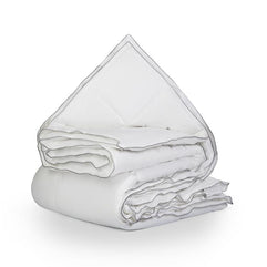 Percale katoen-touch 4-seizoenen dekbed wit - 140x220