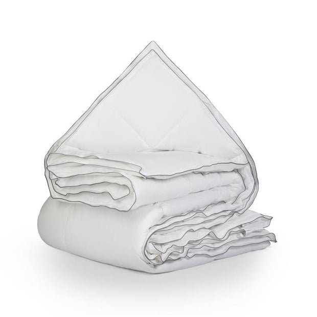 Percale katoen-touch 4-seizoenen dekbed wit - 140x220