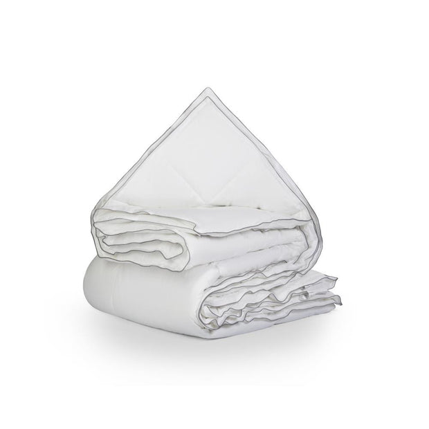 Percale katoenen touch 4-seizoenen dekbed wit - 200x200