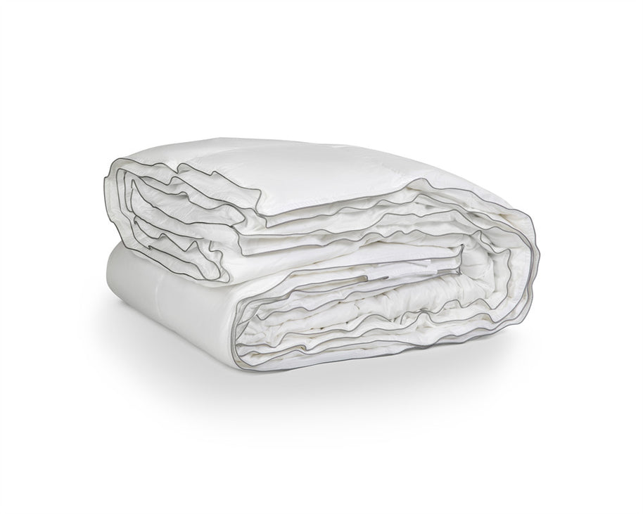 Percale Katoen Touch 4-seizoenen dekbed wit - 200x220 cm