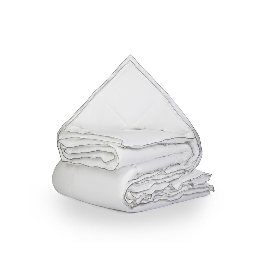 Percale Katoen Touch 4-seizoenen dekbed wit - 200x220 cm