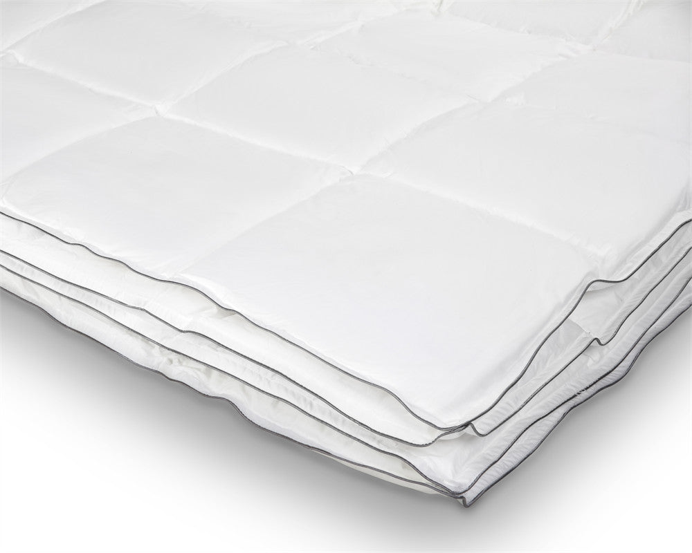 Percale Katoen Touch 4-seizoenen dekbed wit - 200x220 cm