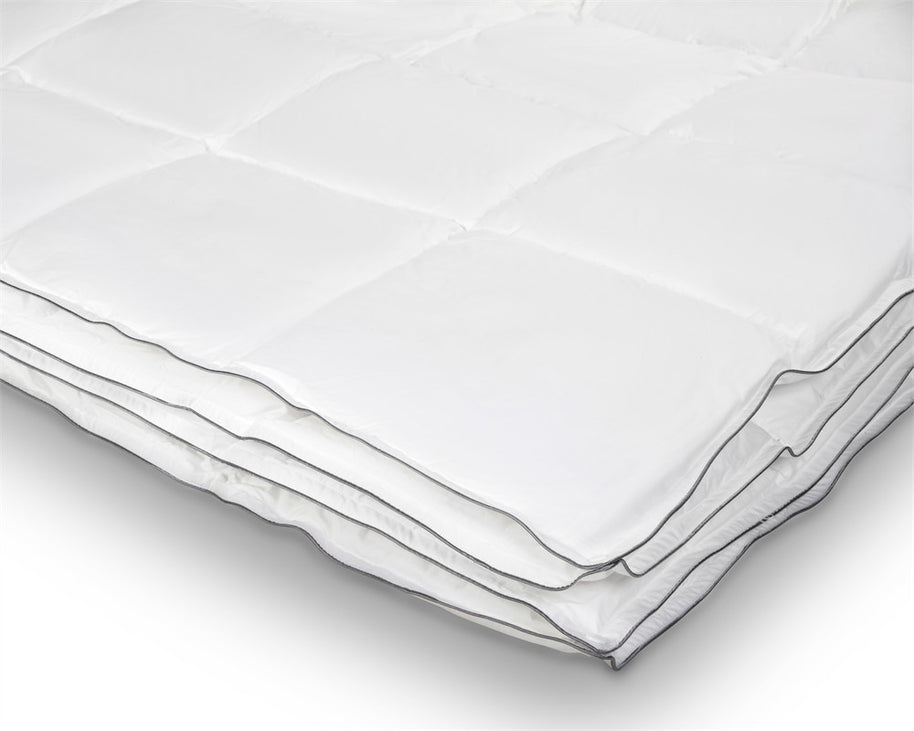 Percale Katoen Touch 4-seizoenen dekbed wit - 200x220 cm