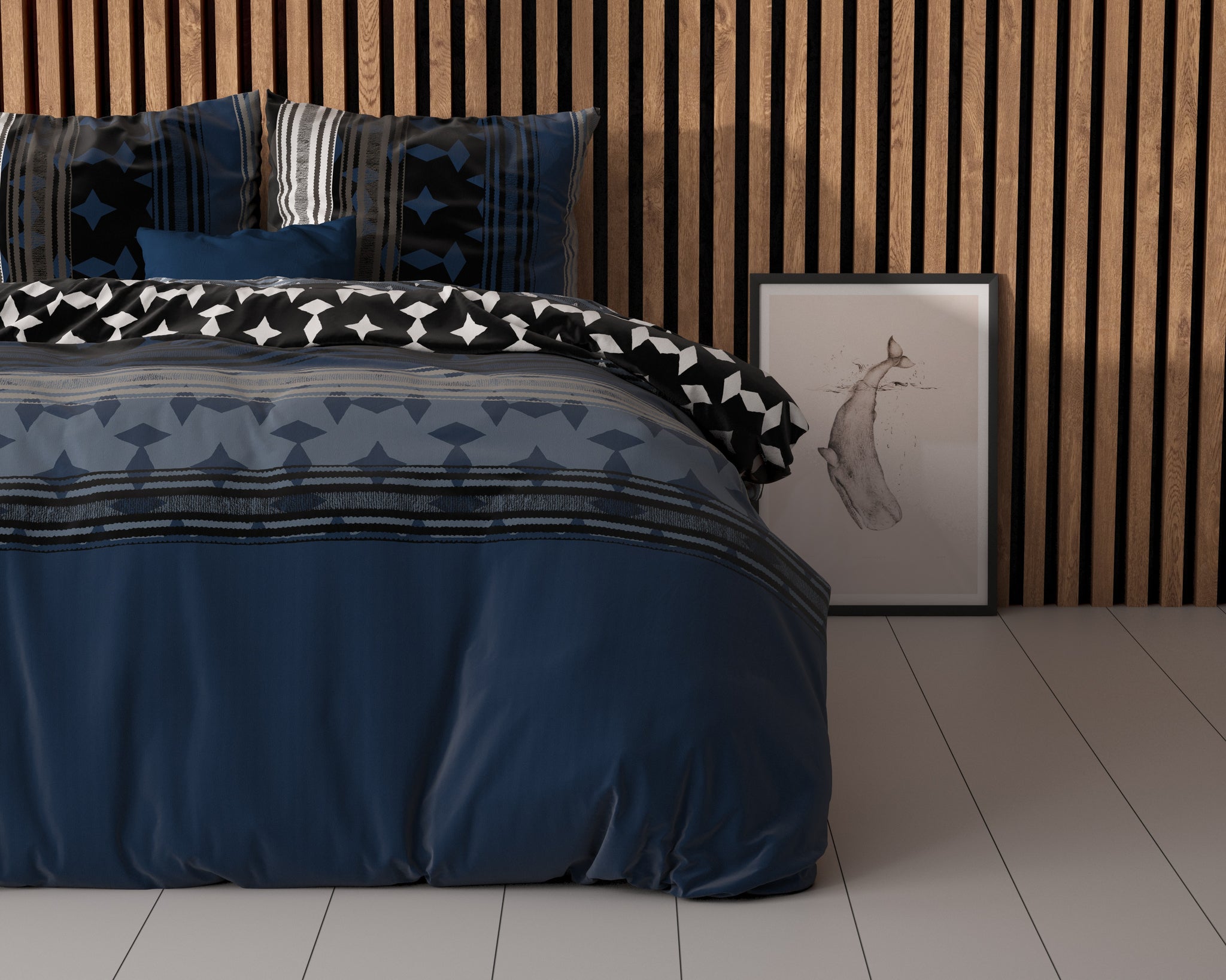 Scanda Marineblauw 140 x 220