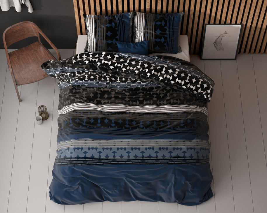 Scanda Marineblauw 140 x 220