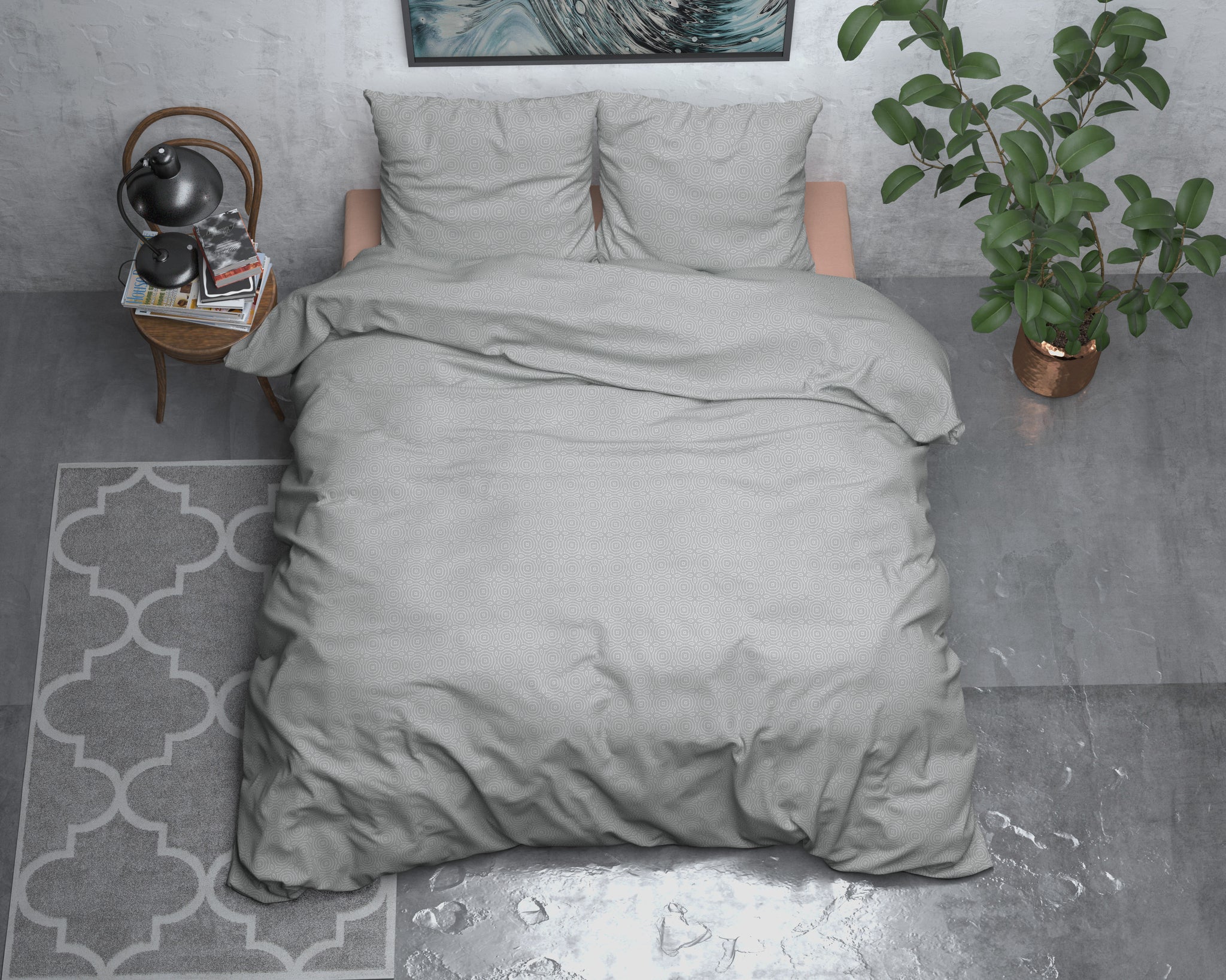 Flanel Jason Grijs 140 x 200/220