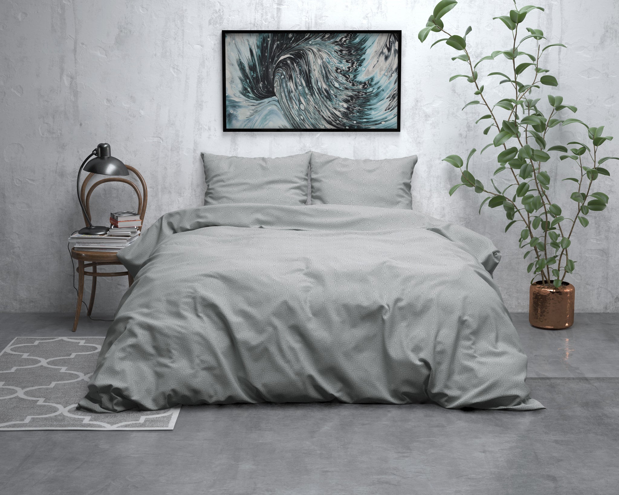 Flanel Jason Grijs 140 x 200/220