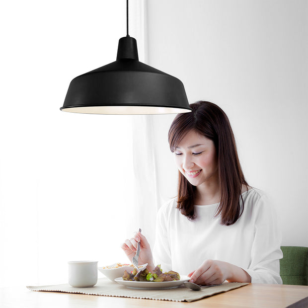 Hanglamp Black moon 1443ZW Zwart Ø40cm E27 fitting