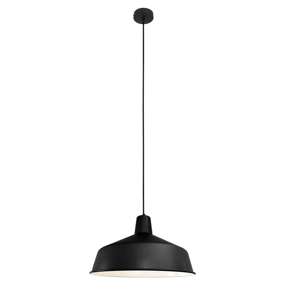Hanglamp Black moon 1443ZW Zwart Ø40cm E27 fitting