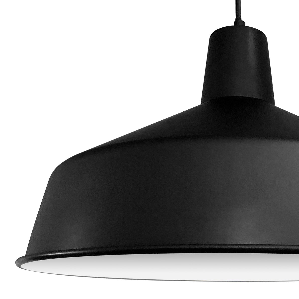 Hanglamp Black moon 1443ZW Zwart Ø40cm E27 fitting
