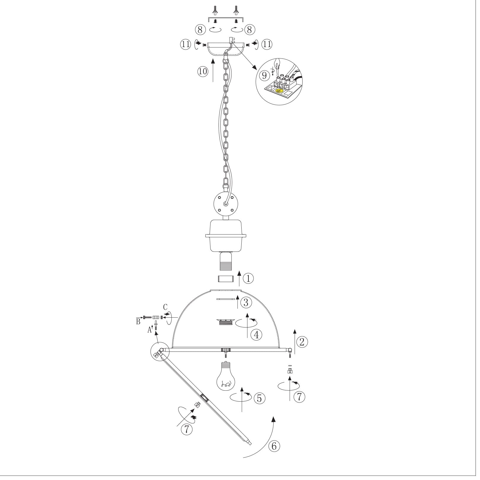 Hanglamp Bikkel 1452GR - grijze glazen hanglamp met karakter