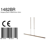 Hanglamp Zelena 1482BR bronzen LED-lamp met instelbaar licht