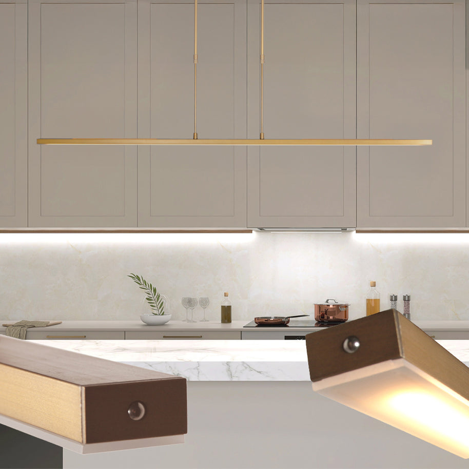 Hanglamp Zelena 1482GO goudkleurige LED-lamp met instelbaar licht