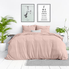 Stonewashed roze 140 x 220