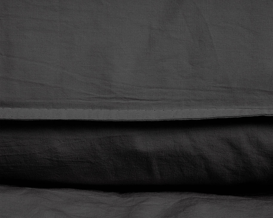 Stonewashed antraciet 140 x 220