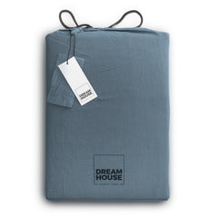 stonewashed blauw 140 x 220