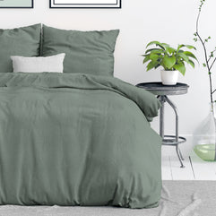 Stonewashed groen 140 x 220