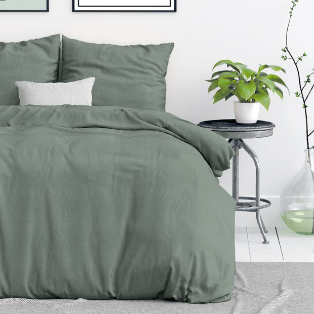 Stonewashed groen 140 x 220