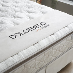 Opbergboxspring Dolcebedd Beige 90x200 - Eenpersoons