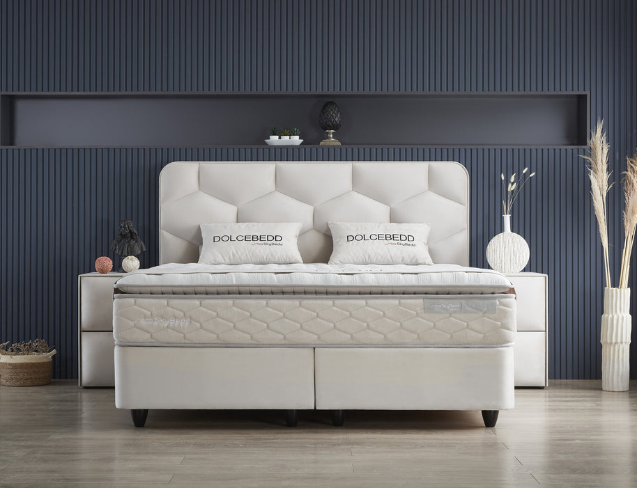Opbergboxspring Dolcebedd Beige 160x200