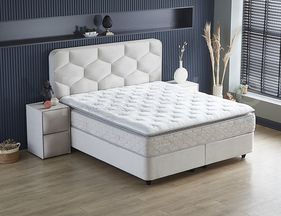 Opbergboxspring Dolcebedd Beige 160x200