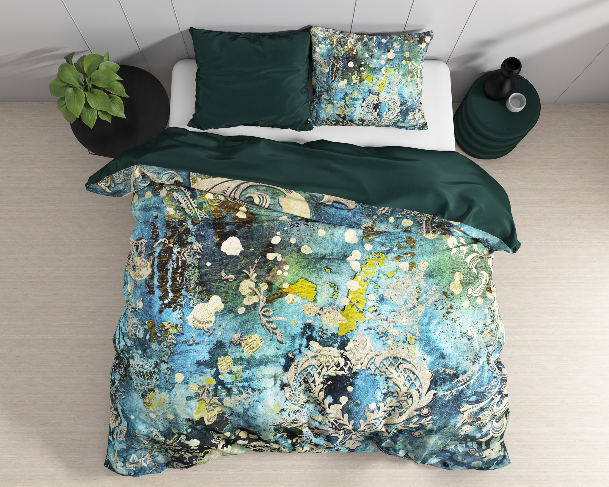Ocean Drops Blauw 140 x 220