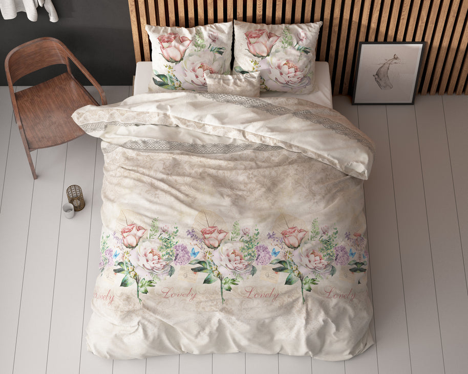 Mooie Bloem Beige 200 x 220
