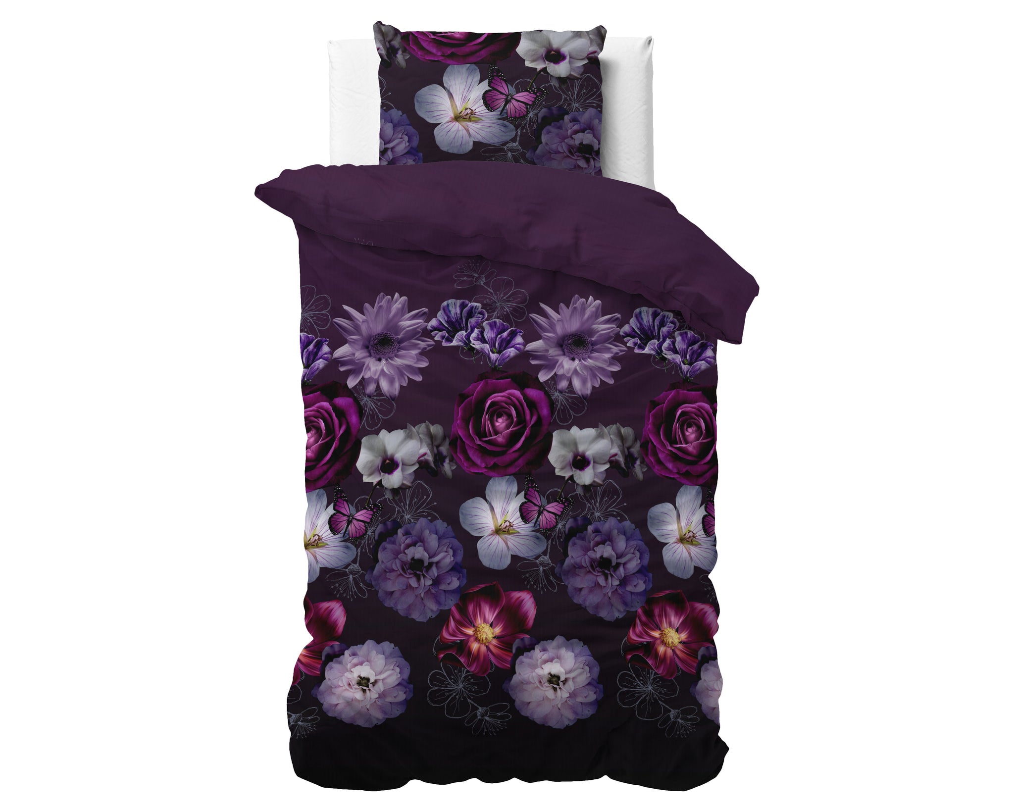 Magische Bloem Paars 140 x 220