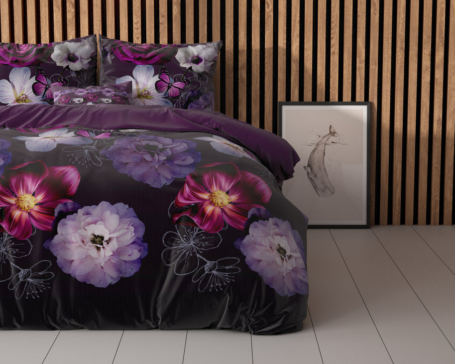 Magische Bloem Paars 140 x 220
