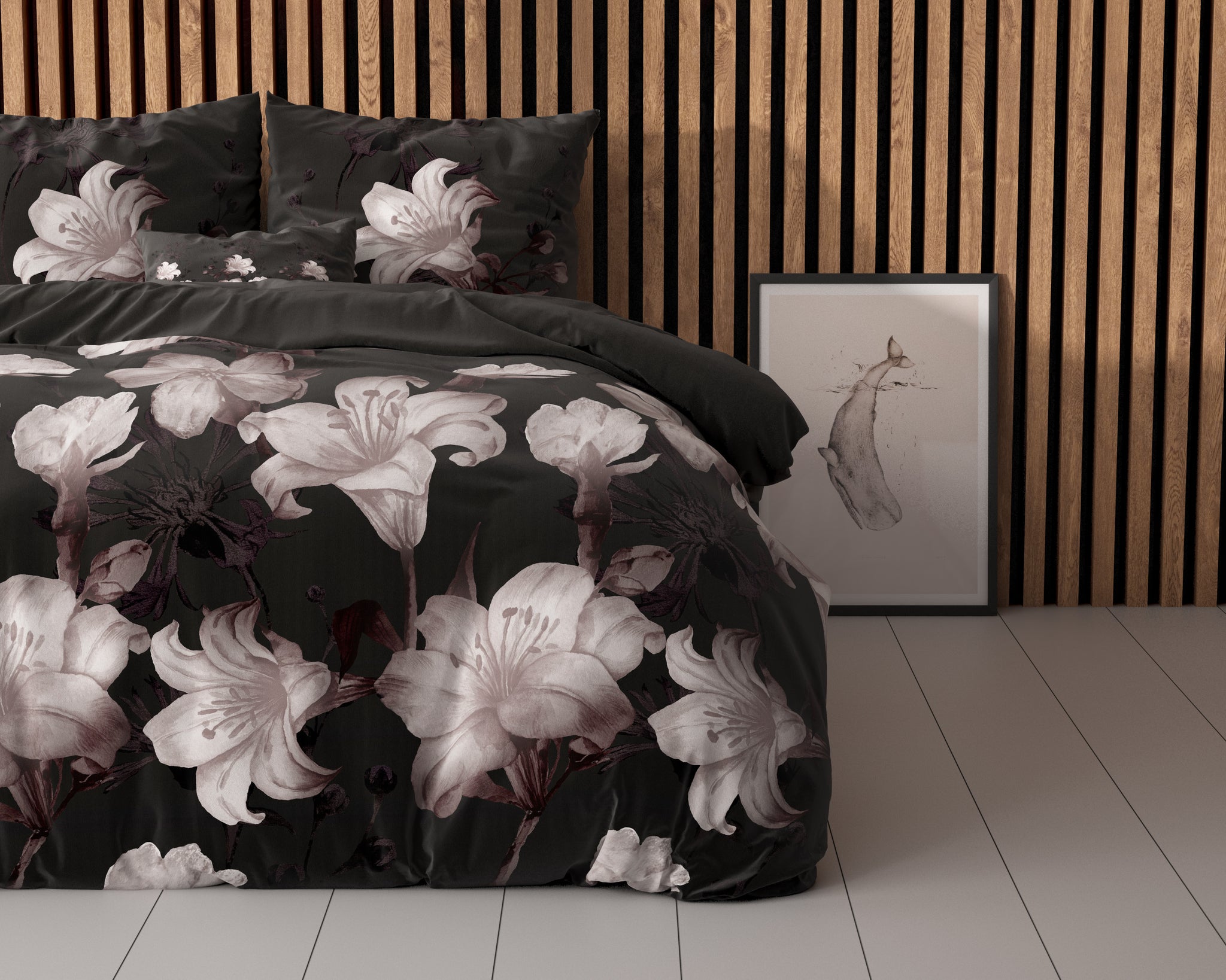 Donkere Bloem Zwart 240 x 220