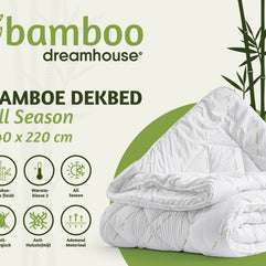 Bali Bamboe Touch Dekbed Wit 240 x 200