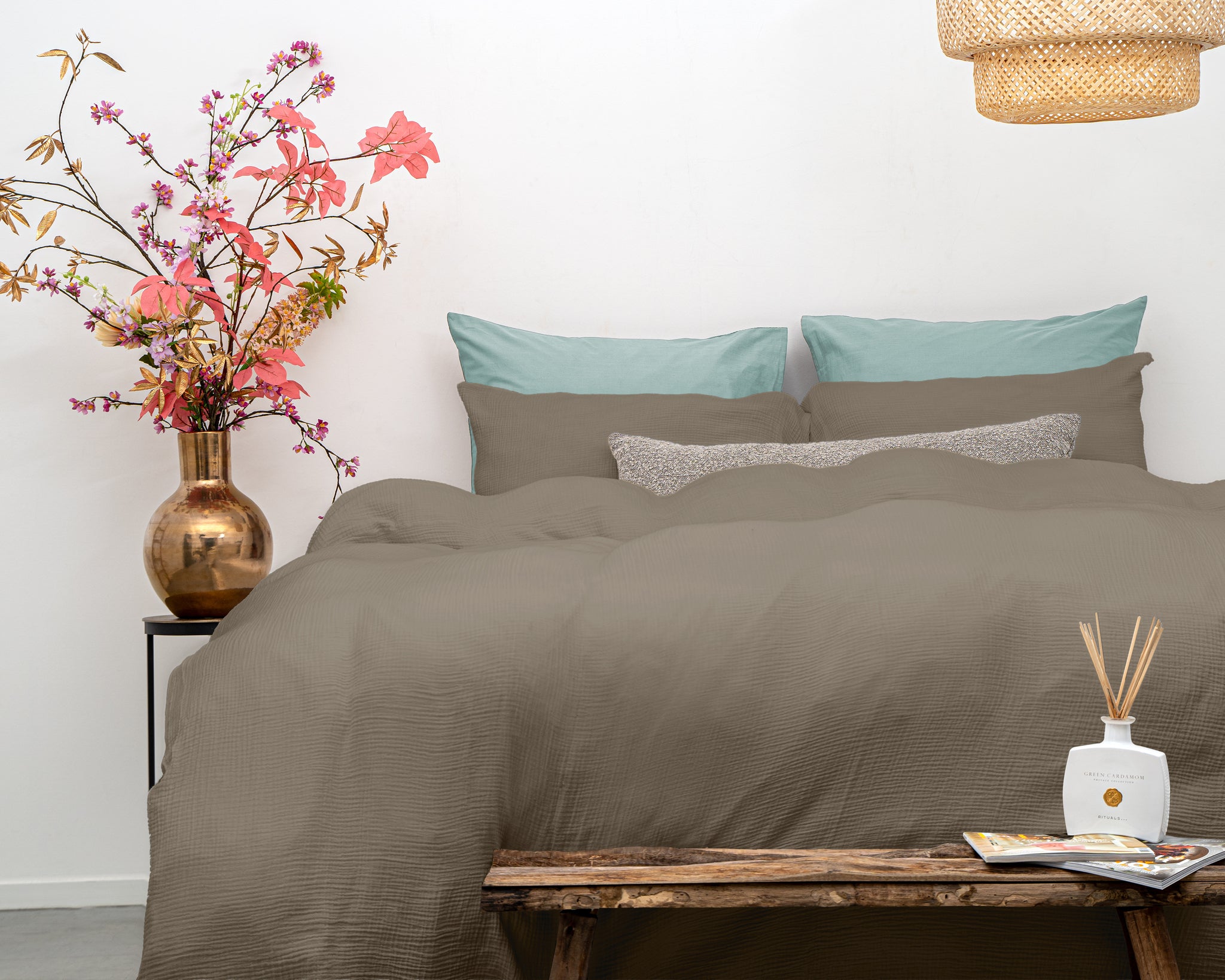Mousseline taupe 140 x 220