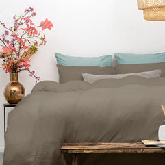 Mousseline taupe 140 x 220