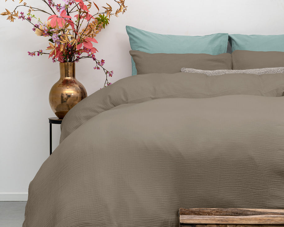 Mousseline taupe 140 x 220