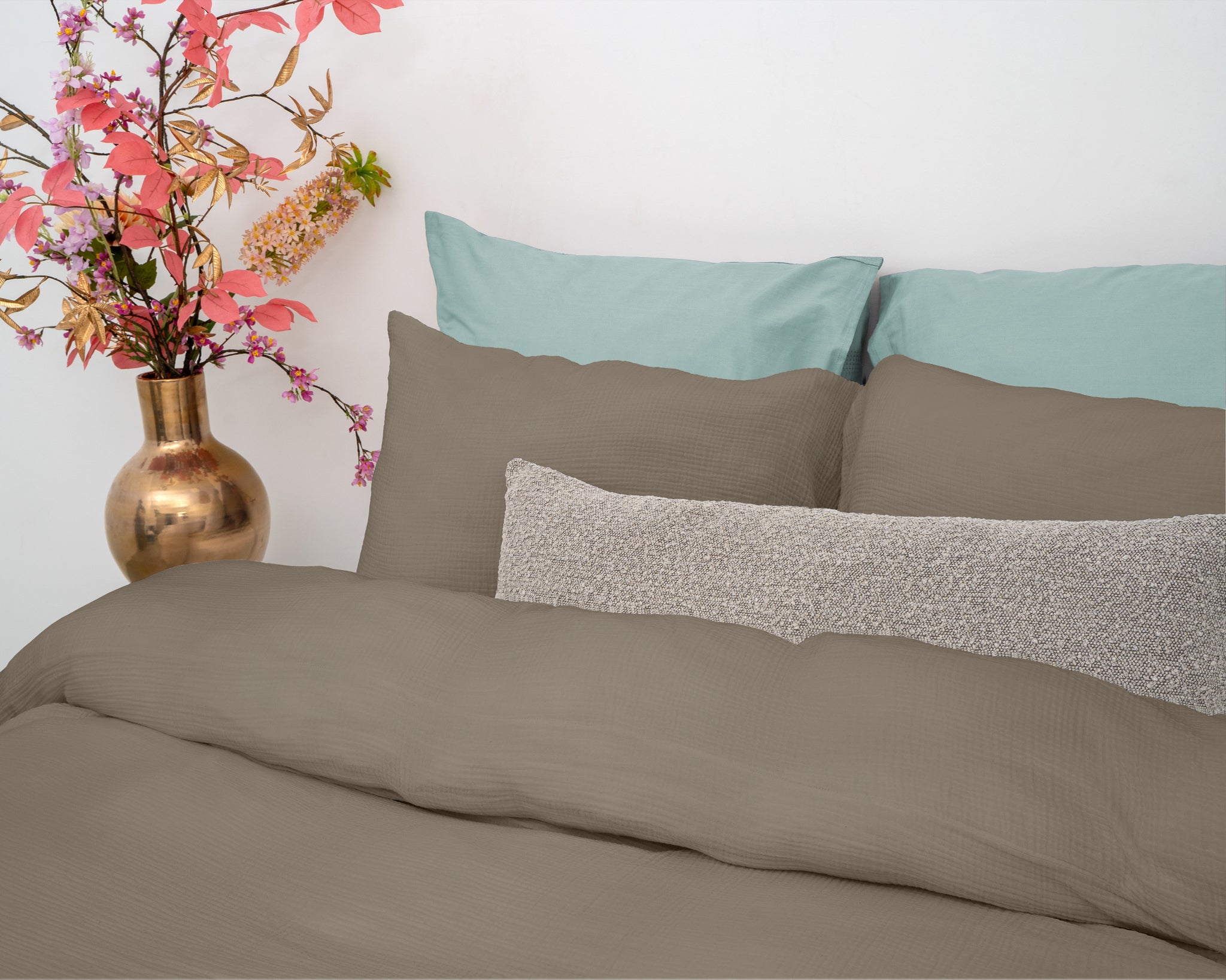 Mousseline taupe 140 x 220