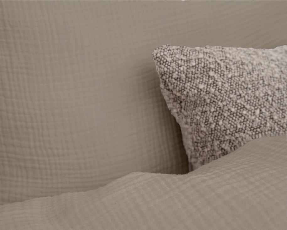 Mousseline taupe 140 x 220