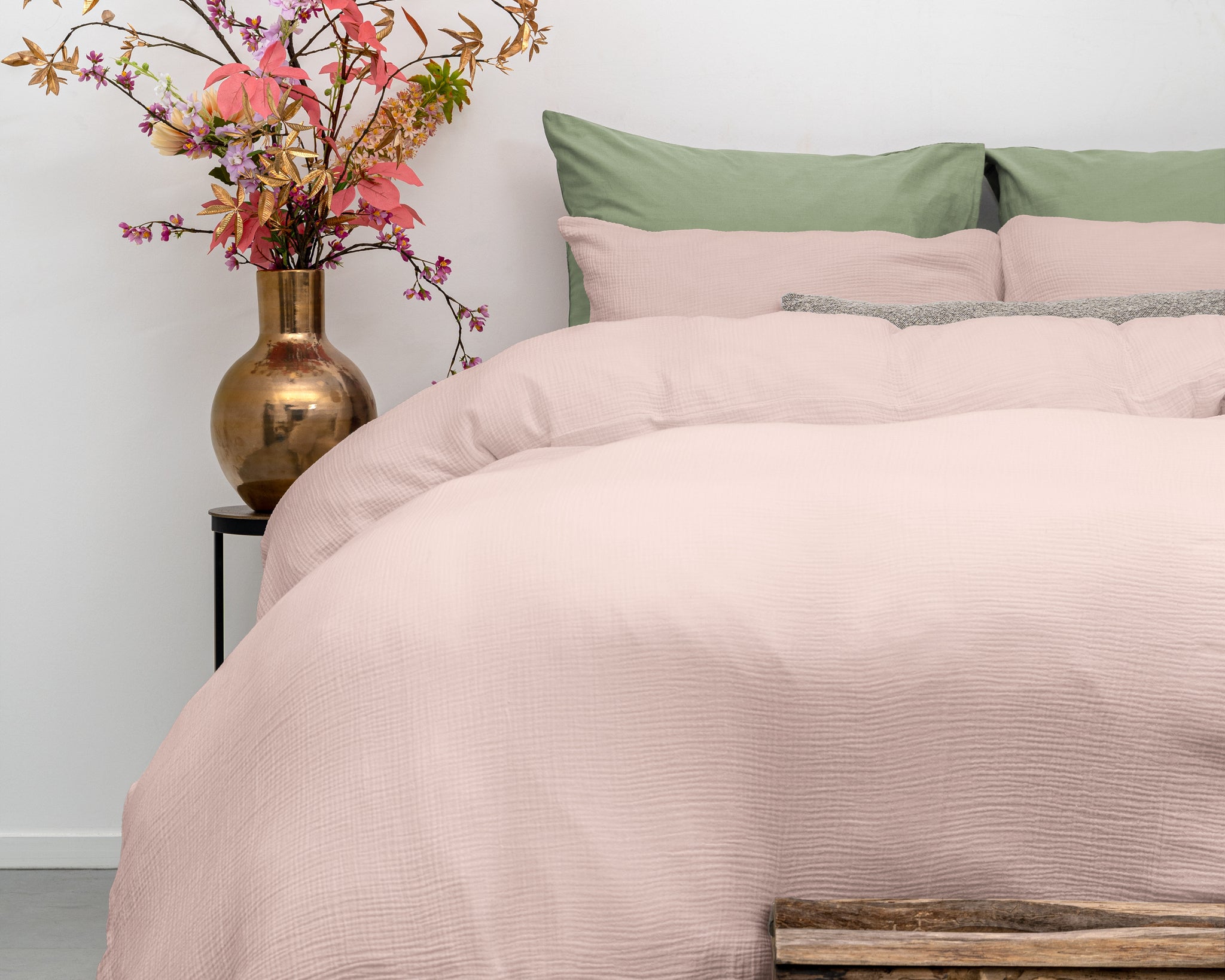 Mousseline roze 140 x 220